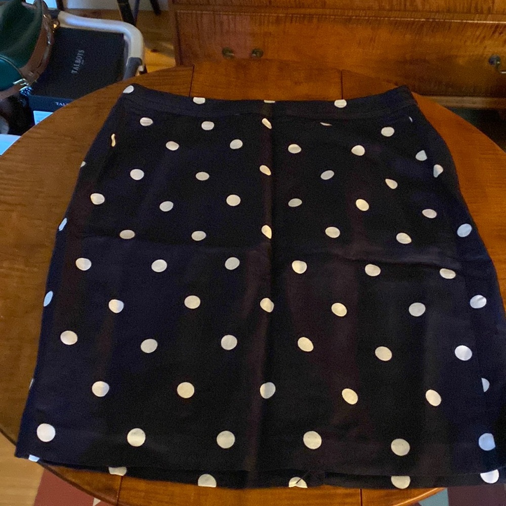 Banana Republic navy/white skirt size 12